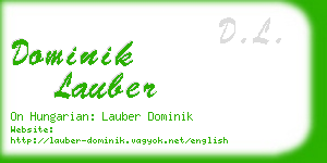 dominik lauber business card